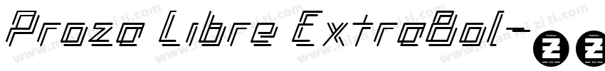 Proza Libre ExtraBol字体转换